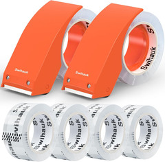 1.88 in X 66.6 Yds Heavy Duty Packing Tape with Dispenser, Strong & Durable Ship