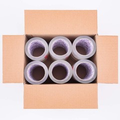 18 Pack Packaging Tape, Clear Packing Refill Rolls For Shipping, Moving, Office