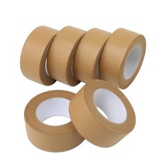 12 Rolls 2″x55 Yard Self-Adhesive Kraft Paper Carton Box Sealing Packing Tape