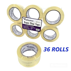 Heavy Duty Packing Tape 36 Rolls Total 3960Y,Clear 2Mil 2″x110Y Ultra Strong