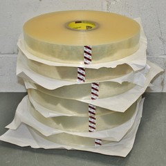 (6) 3M Scotch Carton Sealing Tape 375, 7000048659, 48mm x 914m, 3″ Core, Clear