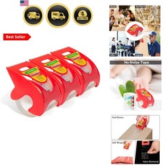 Packing Tape with Dispenser Clear Noiseless Packaging Tape for Shipping Movin…