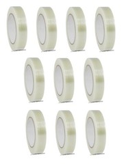 10 rolls 1″ x 60 yd Filament Reinforced Strap Fiberglass Tape 3.9 mil Free Ship