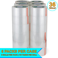 144 Rolls of Shipping Depot Carton Box Sealing Clear Packing Tape 2″ x 110 Yds
