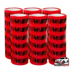 36X Red Fragile Warning Packing Tape 1.8″ x 100yd Black Lettering Shipping