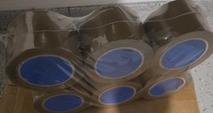 Clear Transparent Carton Sealing Packaging Tape 3″ x 110 yds, Lot of 6 Rolls