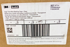 NEW Box of 4 3M Scotch RC224A High Tack Box Machine Length Tape 3″ X 1000 YDS