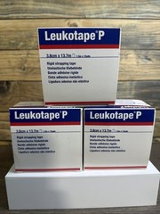Leukotape P Rigid Strapping Tape 1.5 in x 15 YDS (x 3 Rolls) 3.8cm X 13.7m