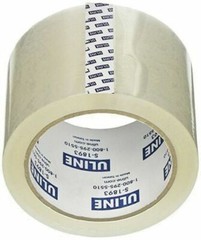 (3) ULINE S-1893 3″ x 55 Yds 2.6mil Clear Heavy-Duty Packing Shipping Tape Rolls