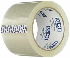 (3) ULINE S-1893 3″ x 55 Yds 2.6mil Clear Heavy-Duty Packing Shipping Tape Rolls